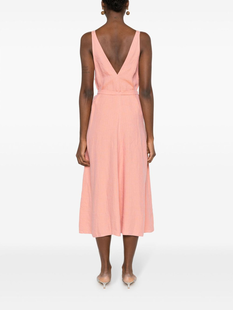 belted linen wrap dress 4
