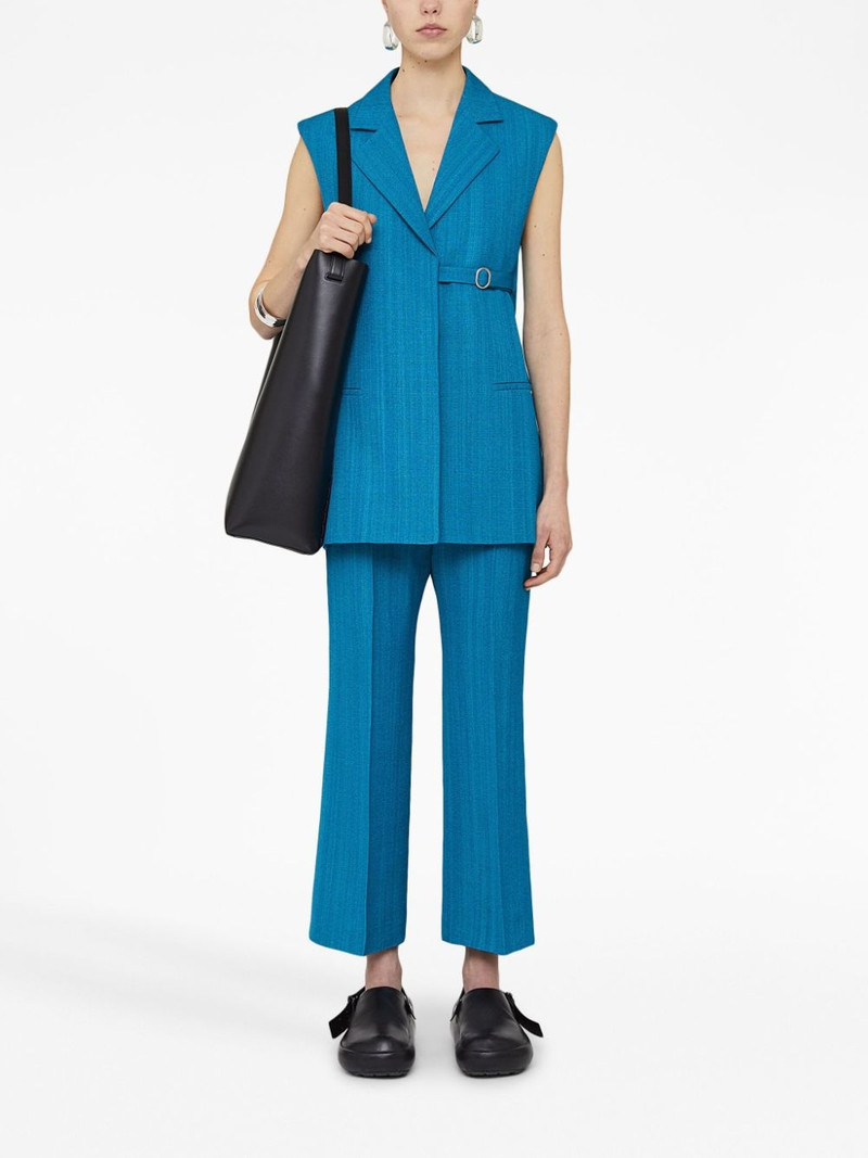 Jil Sander sleeveless belted blazer outlook