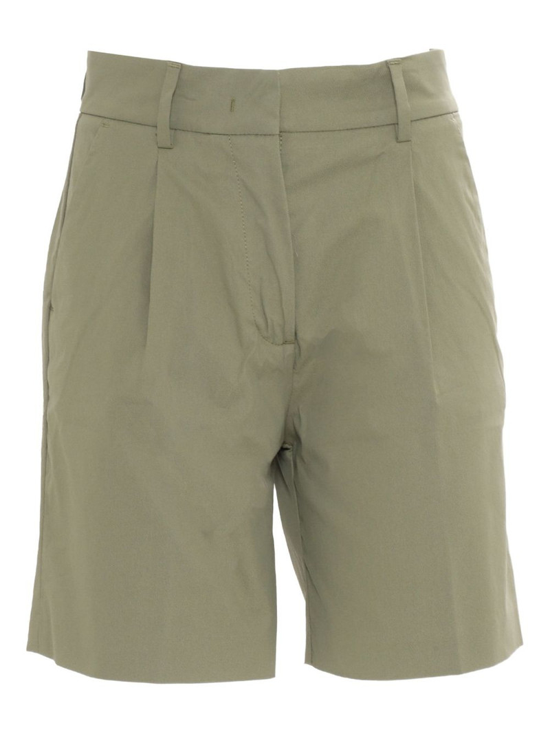 pleated knee-length shorts 1
