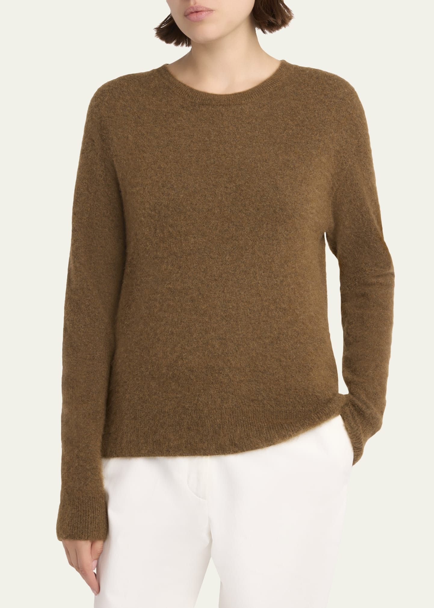Lorynna Cashmere-Silk Crewneck Sweater - 4