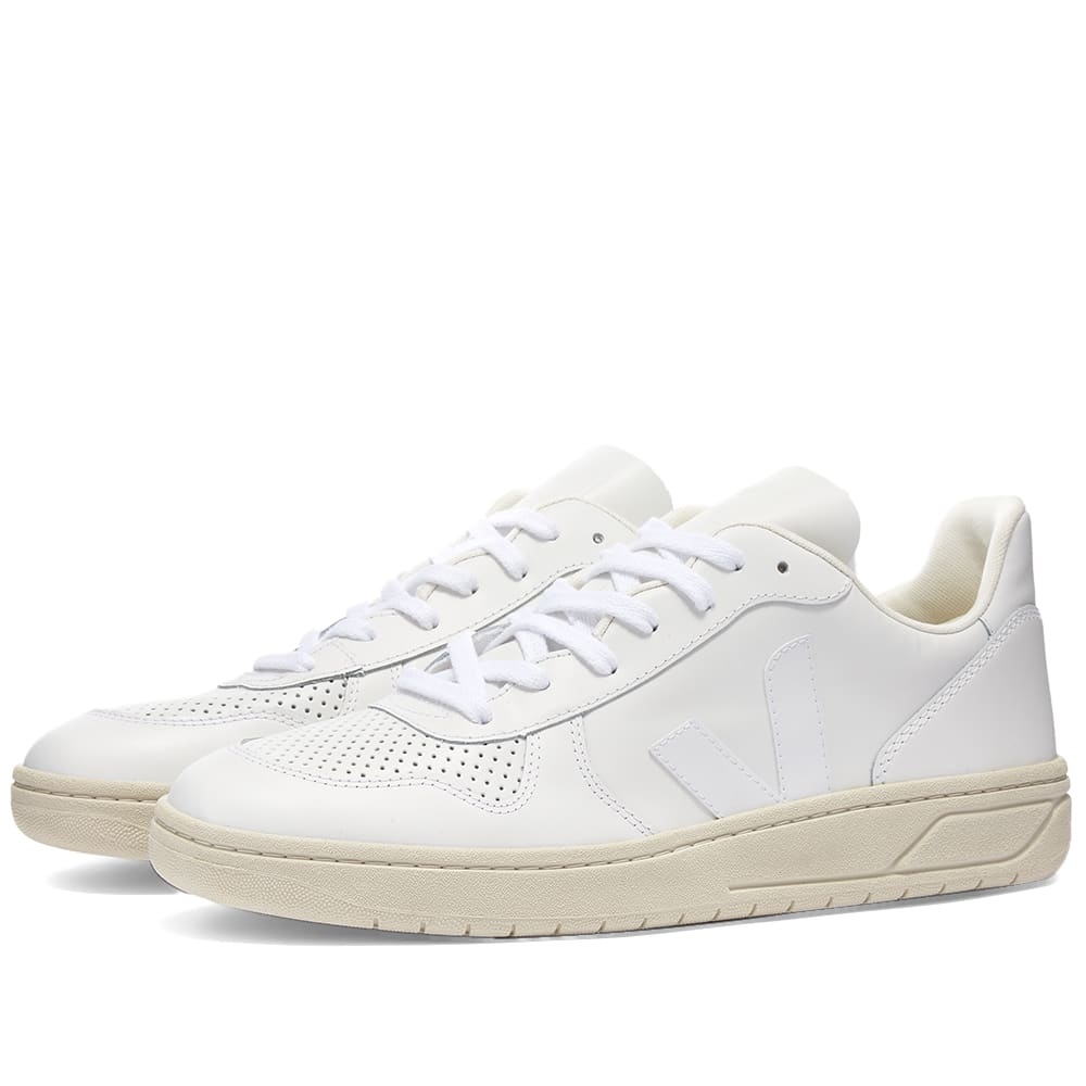 Veja V-10 Leather Basketball Sneaker - 1