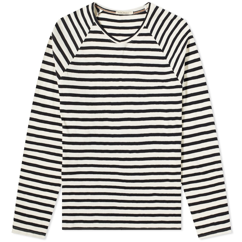 Nudie Long Sleeve Otto Breton Striped Tee - 1