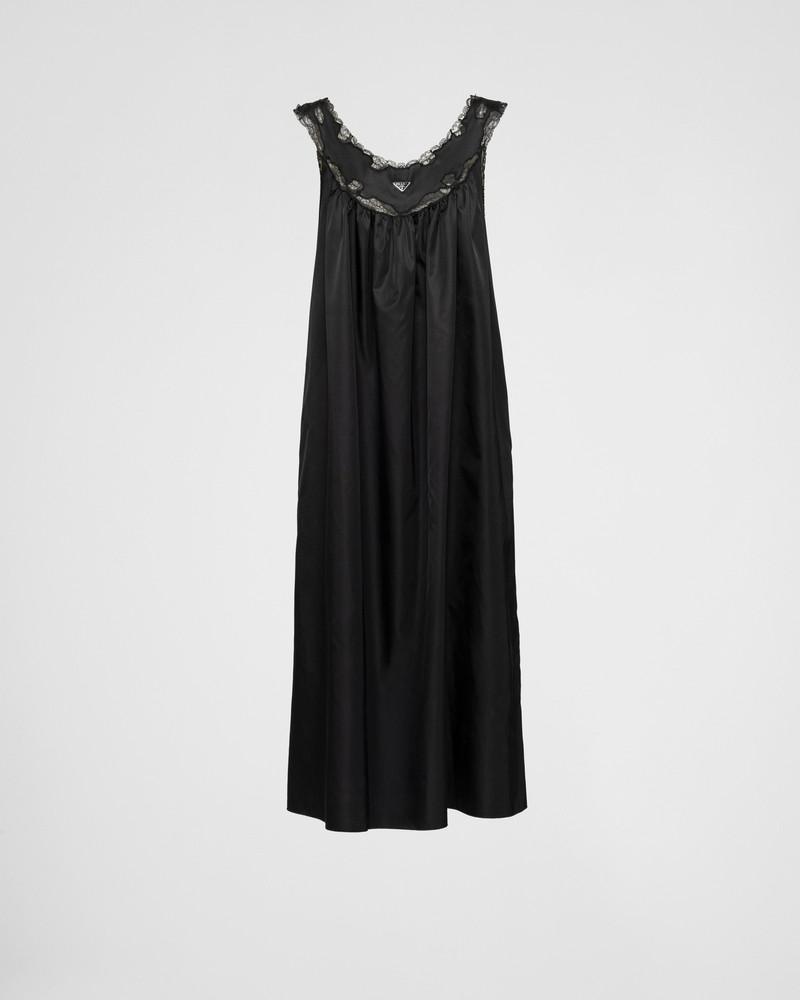 Re-Nylon and lace midi-dress 1