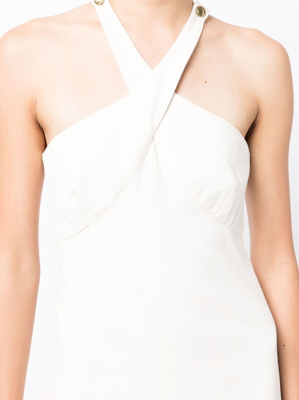 halterneck-detail maxi dress - 5