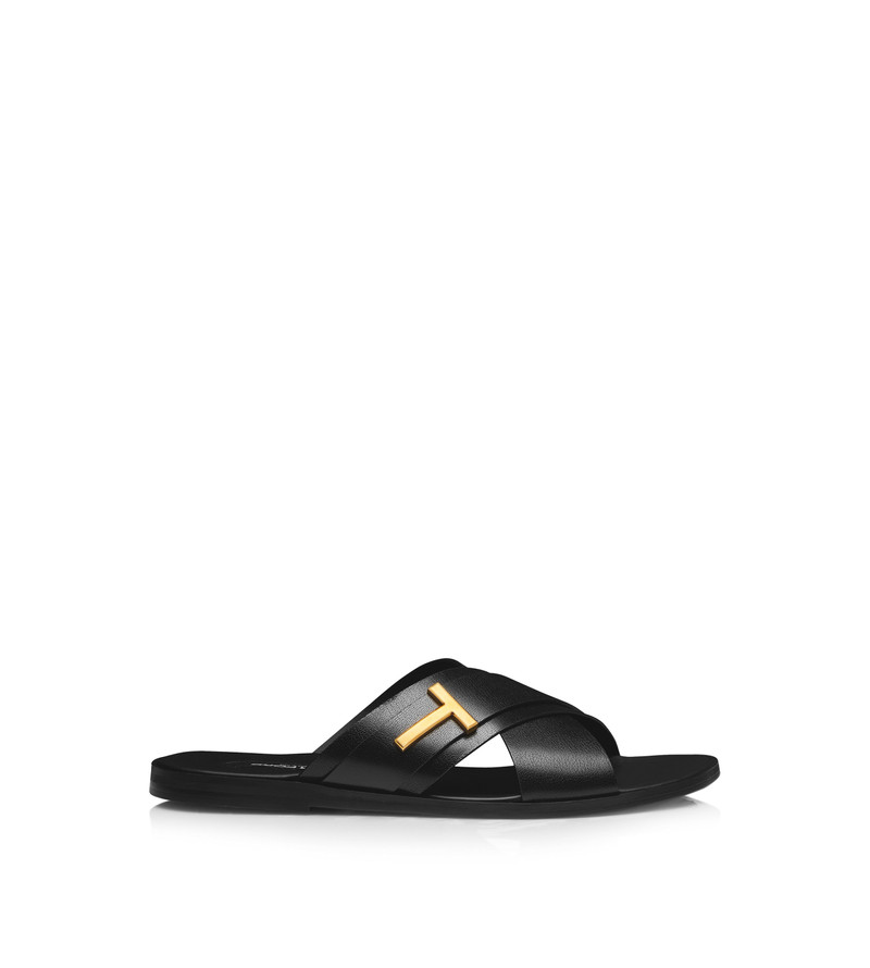 GRAIN LEATHER PRESTON SANDAL 1
