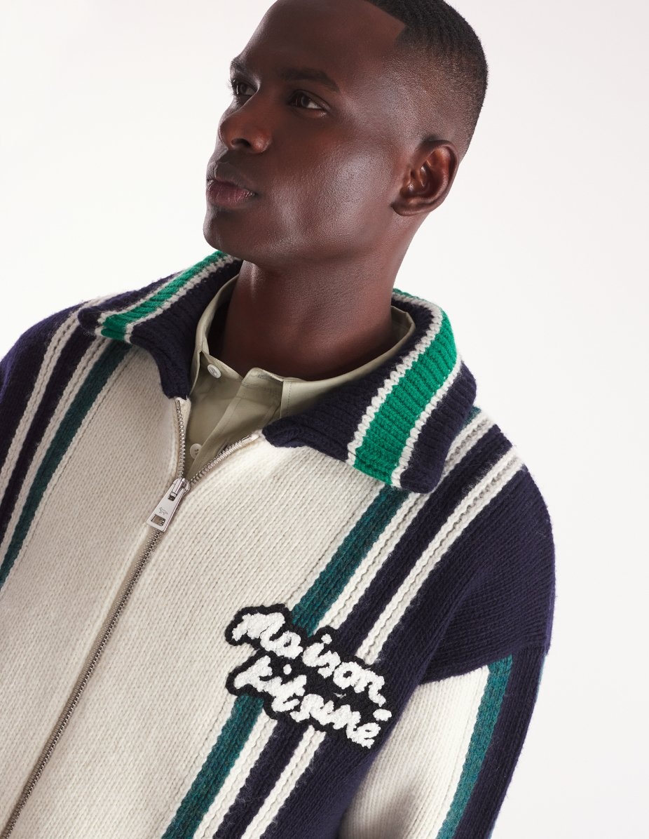 KNITTED COLLEGE BLOUSON - 5
