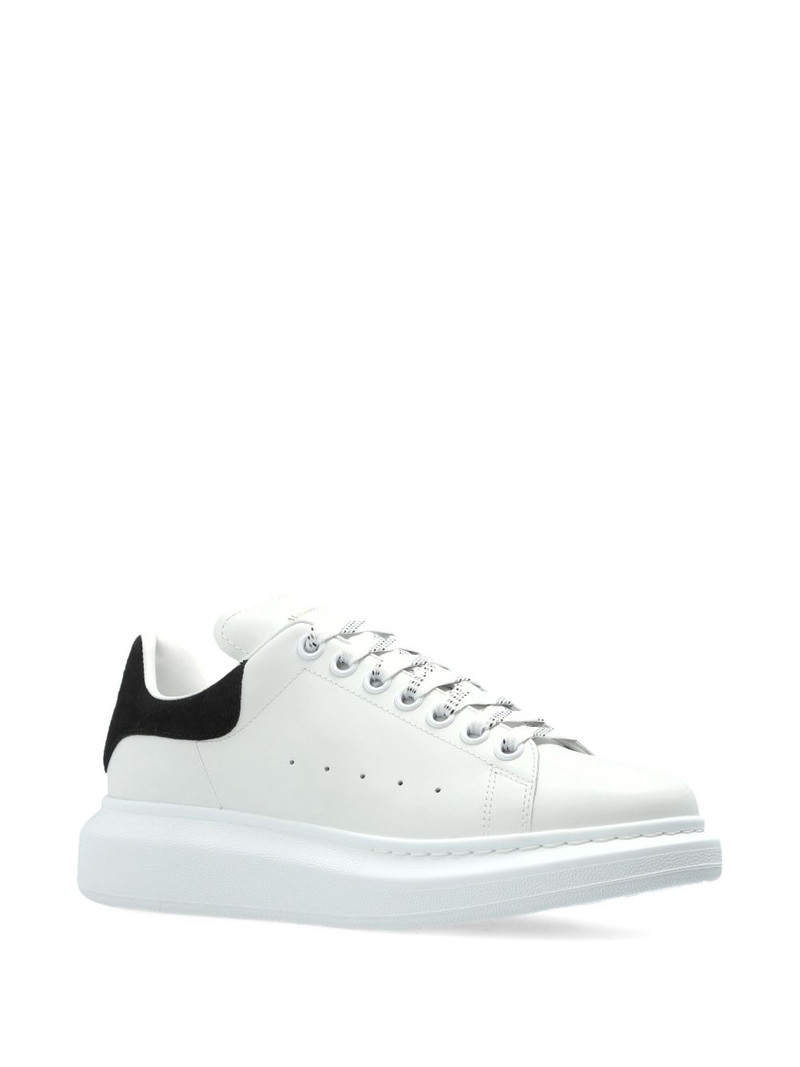 Alexander McQueen Oversized suede-panel sneakers outlook