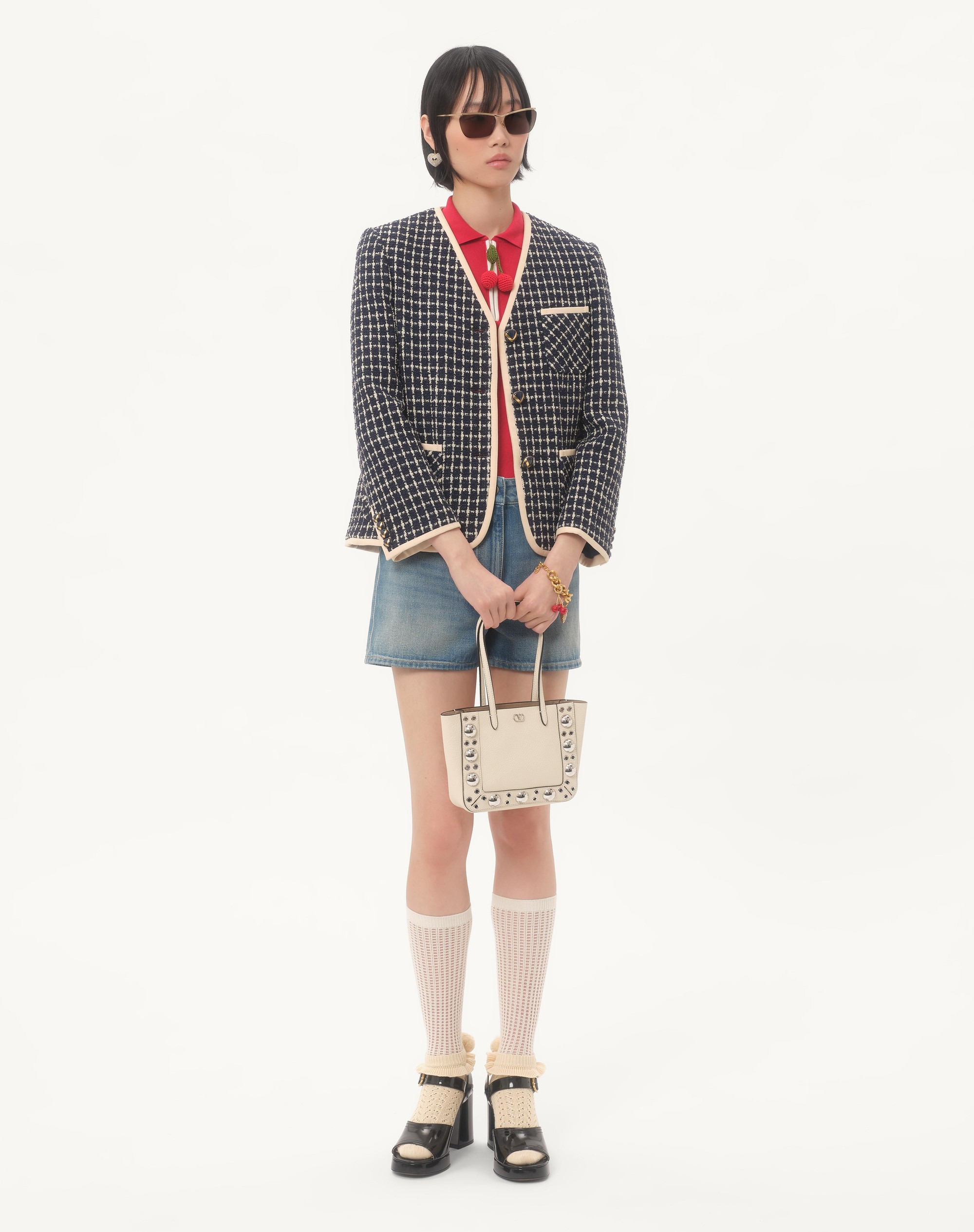VALENTINO GARAVANI NELLCÔTE MINI SHOPPING BAG IN GRAINY CALFSKIN - 2