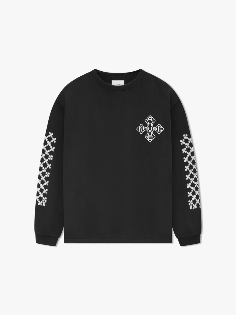 RHUDE CROSS LS TEE 1