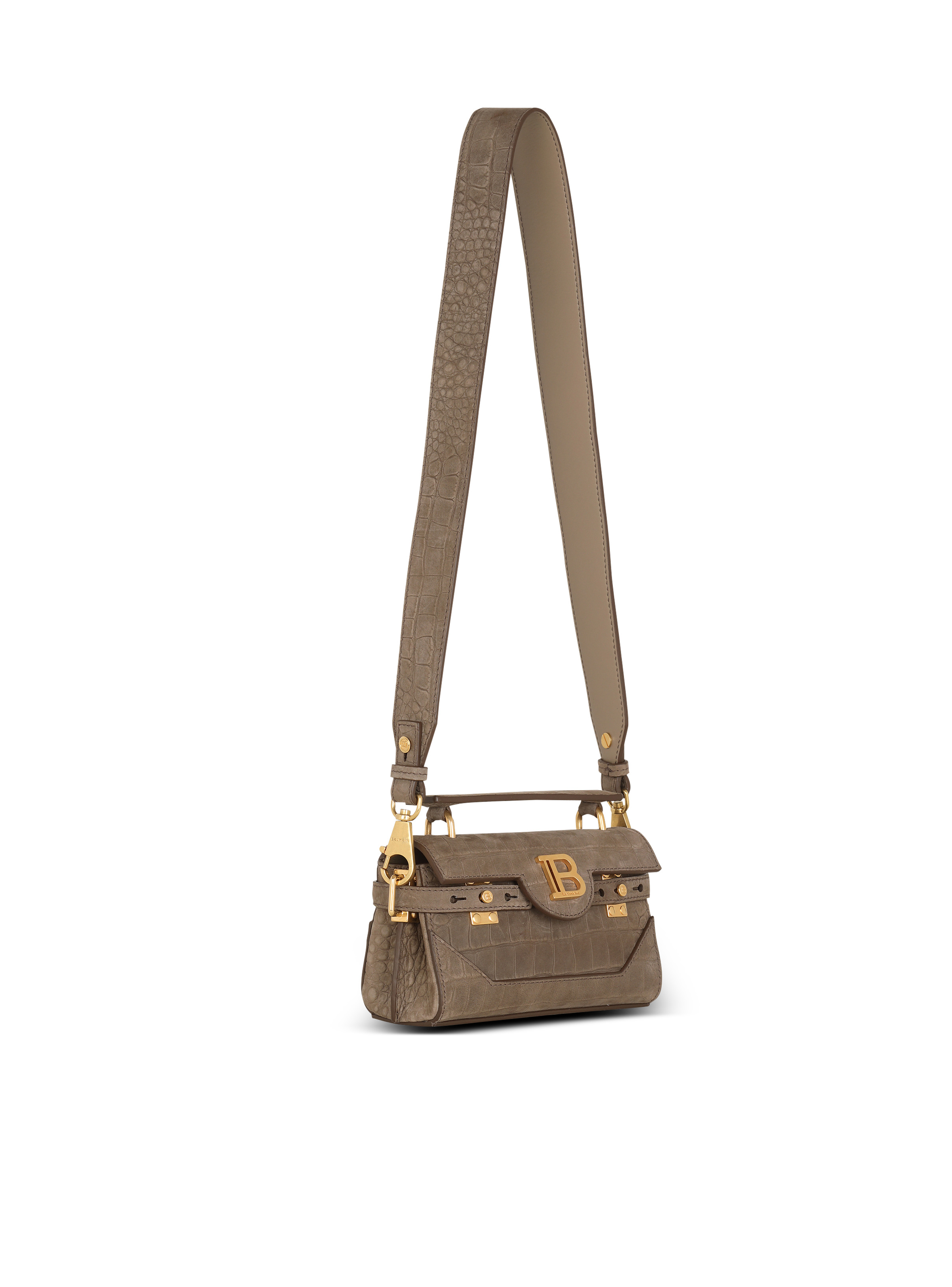 B-Buzz 19 bag in crocodile-embossed leather - 3