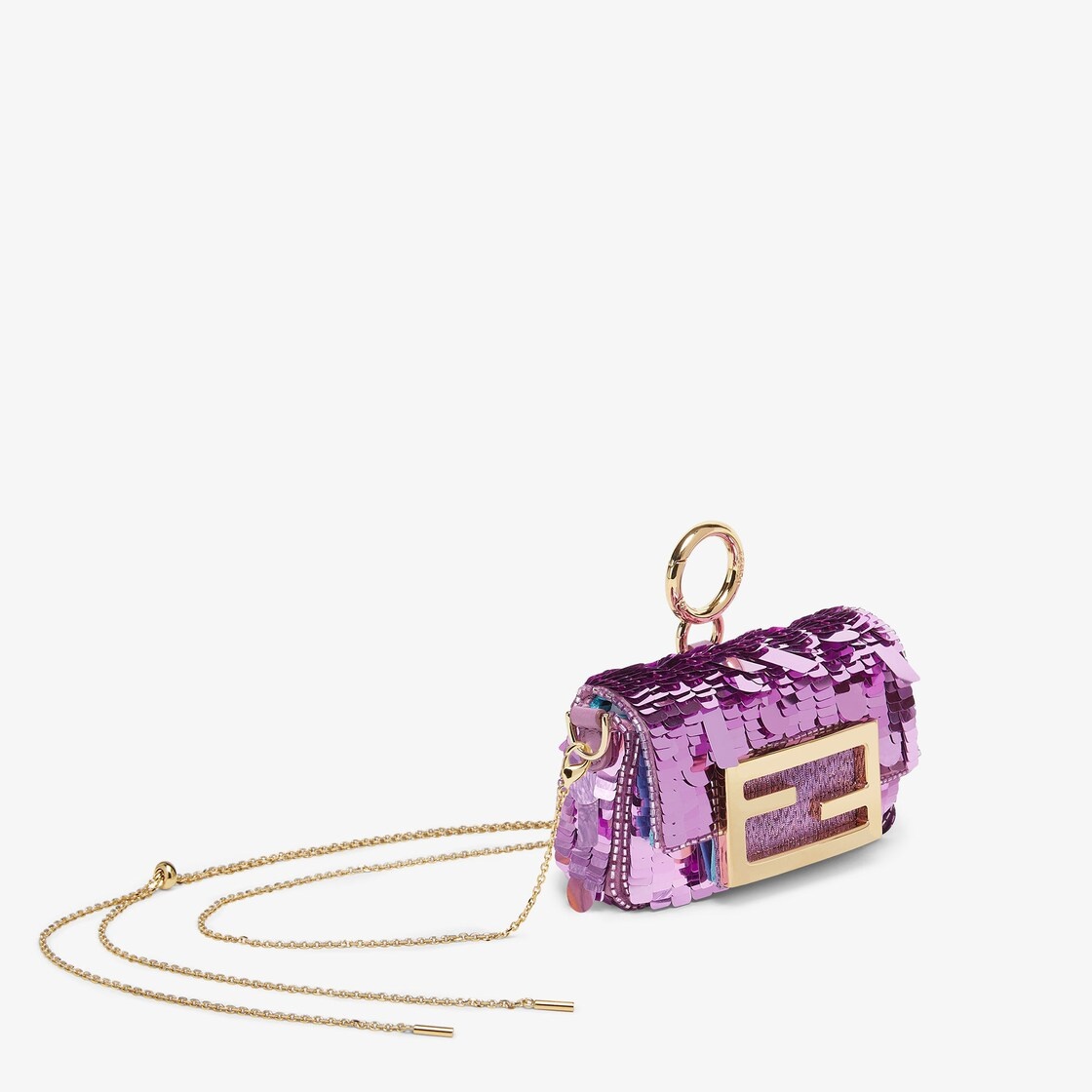 Purple sequin charm - 2