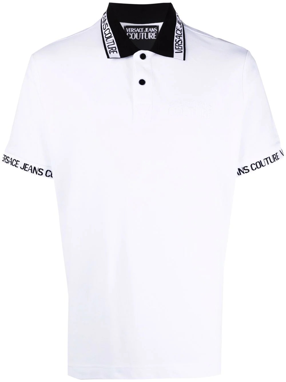 logo-embroidered polo shirt - 1