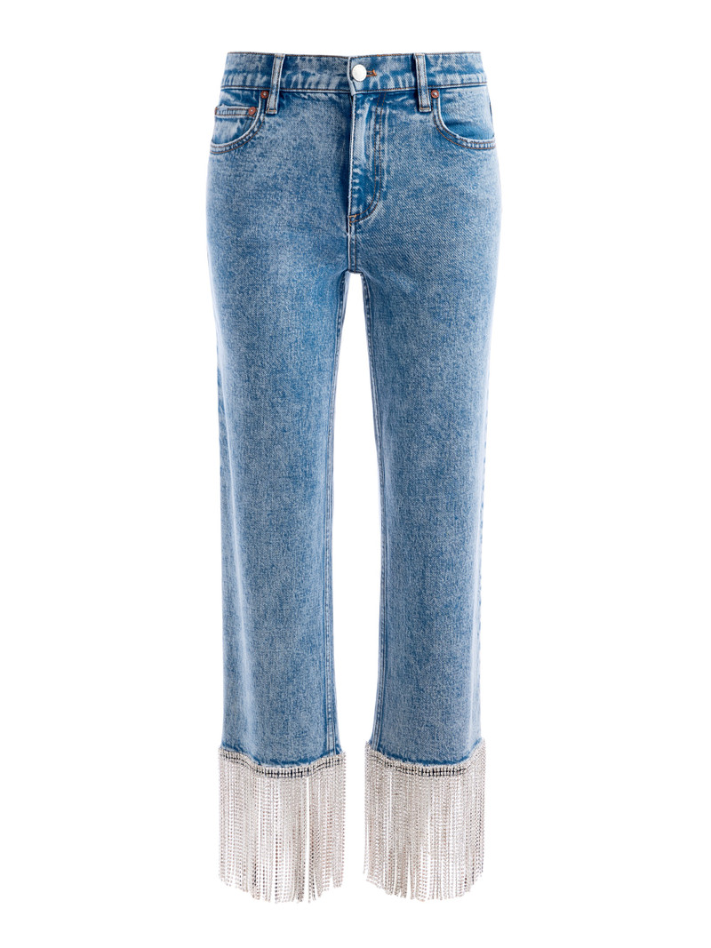 AMAZING HIGH RISE EMBELLISHED HEM BOYFRIEND JEAN 1