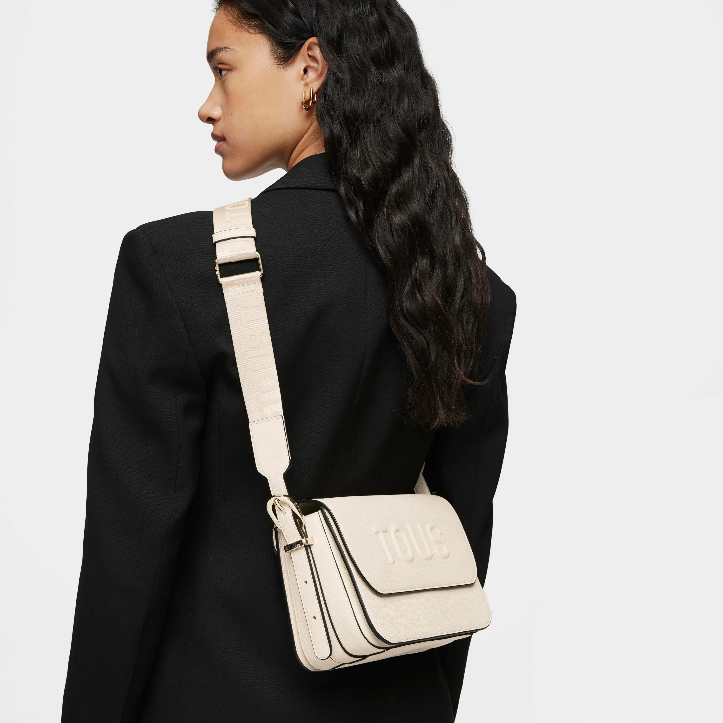 Medium beige Crossbody bag TOUS Brenda - 1