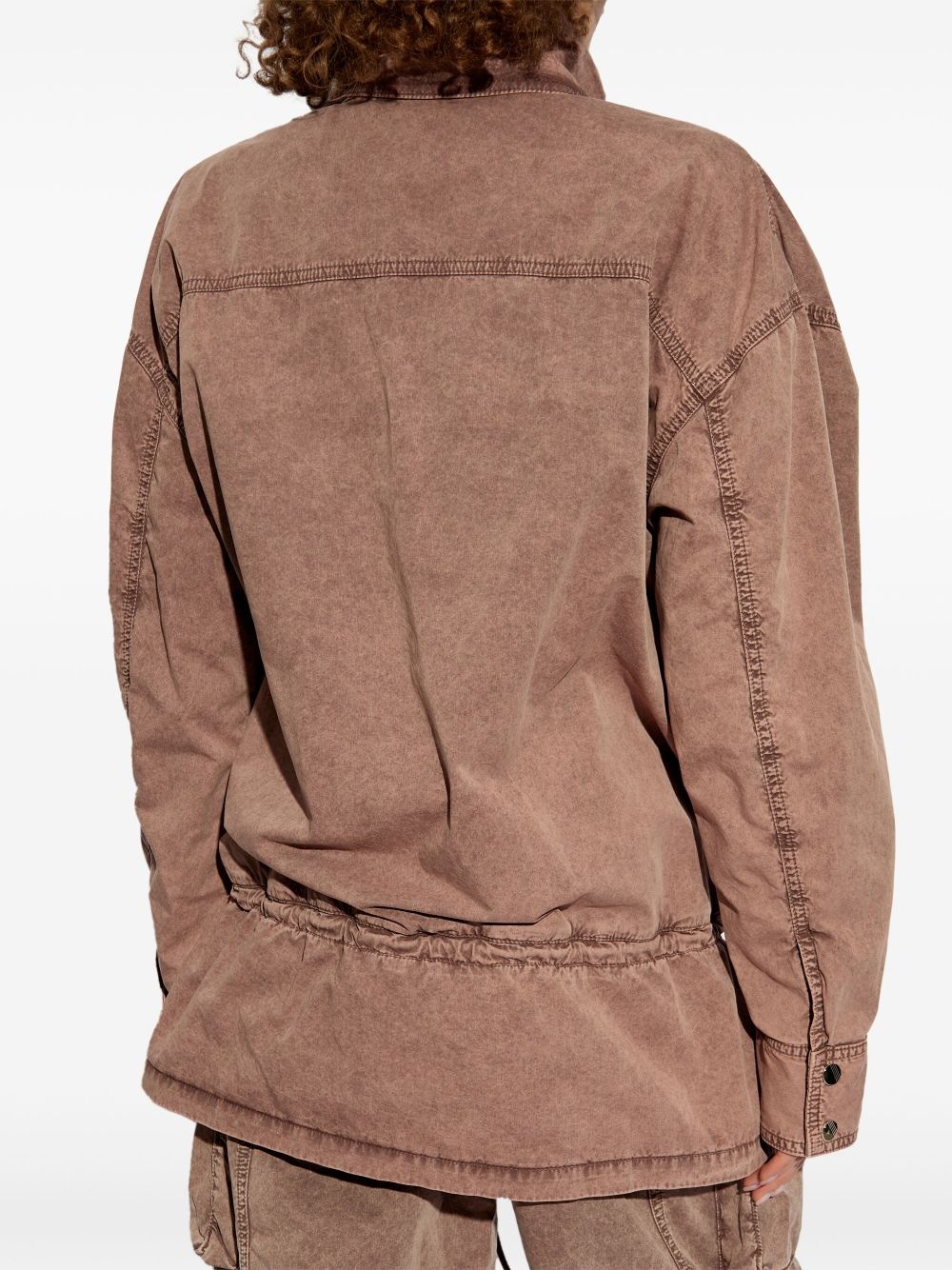 drawstring bomber jacket - 4