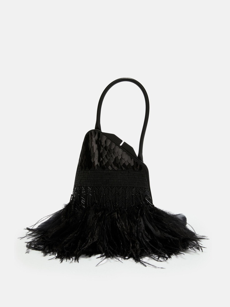 ''SUNSET'' BLACK SHOULDER BAG 1