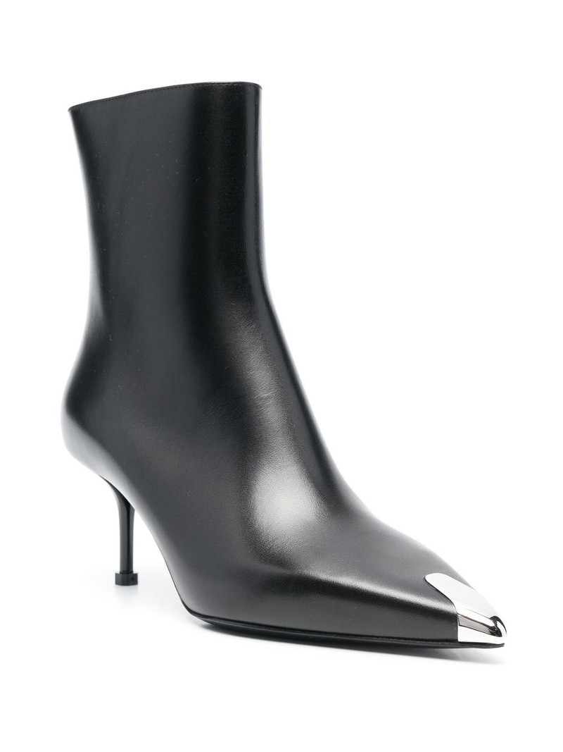 Alexander McQueen 70mm leather ankle boots outlook