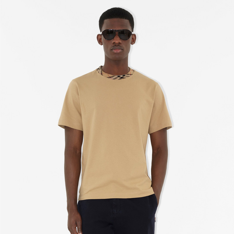Burberry Check Trim Cotton T-shirt outlook