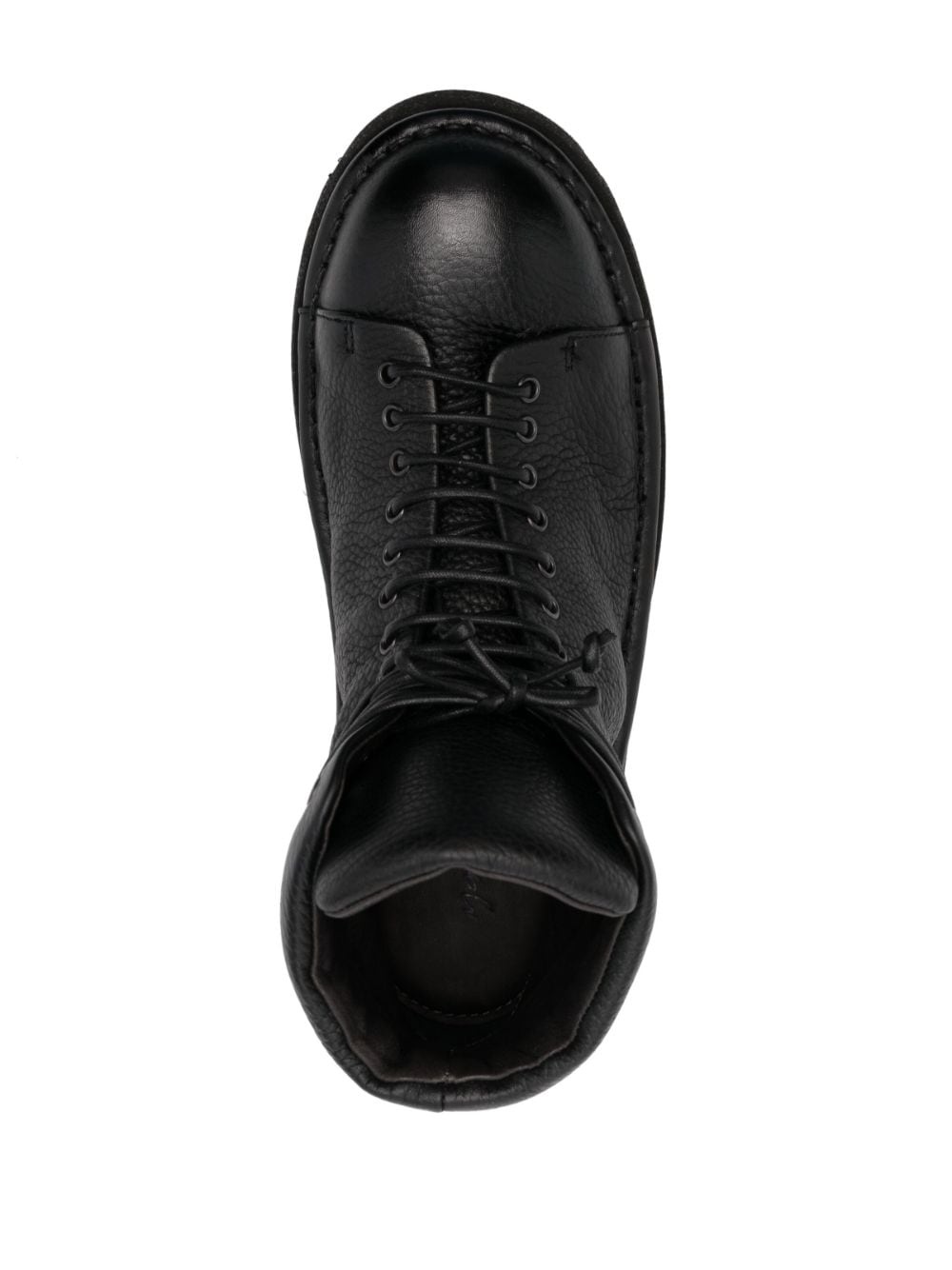 lace-up leather ankle boots - 4