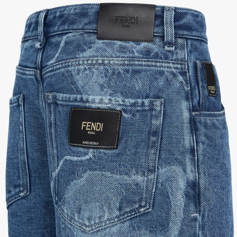 Blue denim trousers 3
