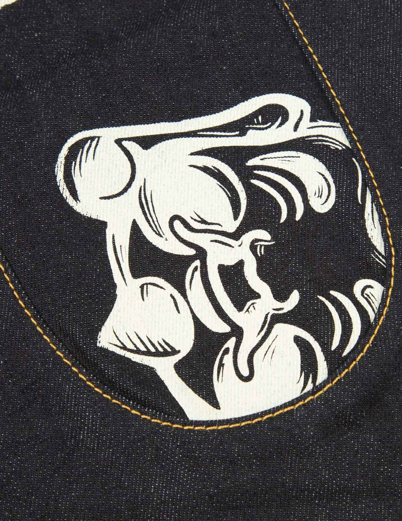 BRANDING JACQUARD DAICOCK INSERT DENIM JOGGER PANTS 7