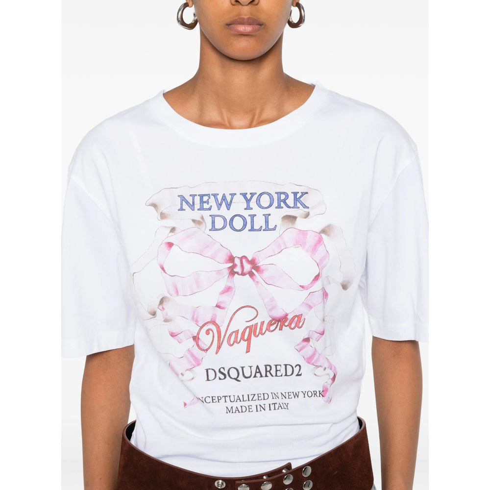 Dsquared2 White Tops - T-Shirts & Jerseys Women - 3