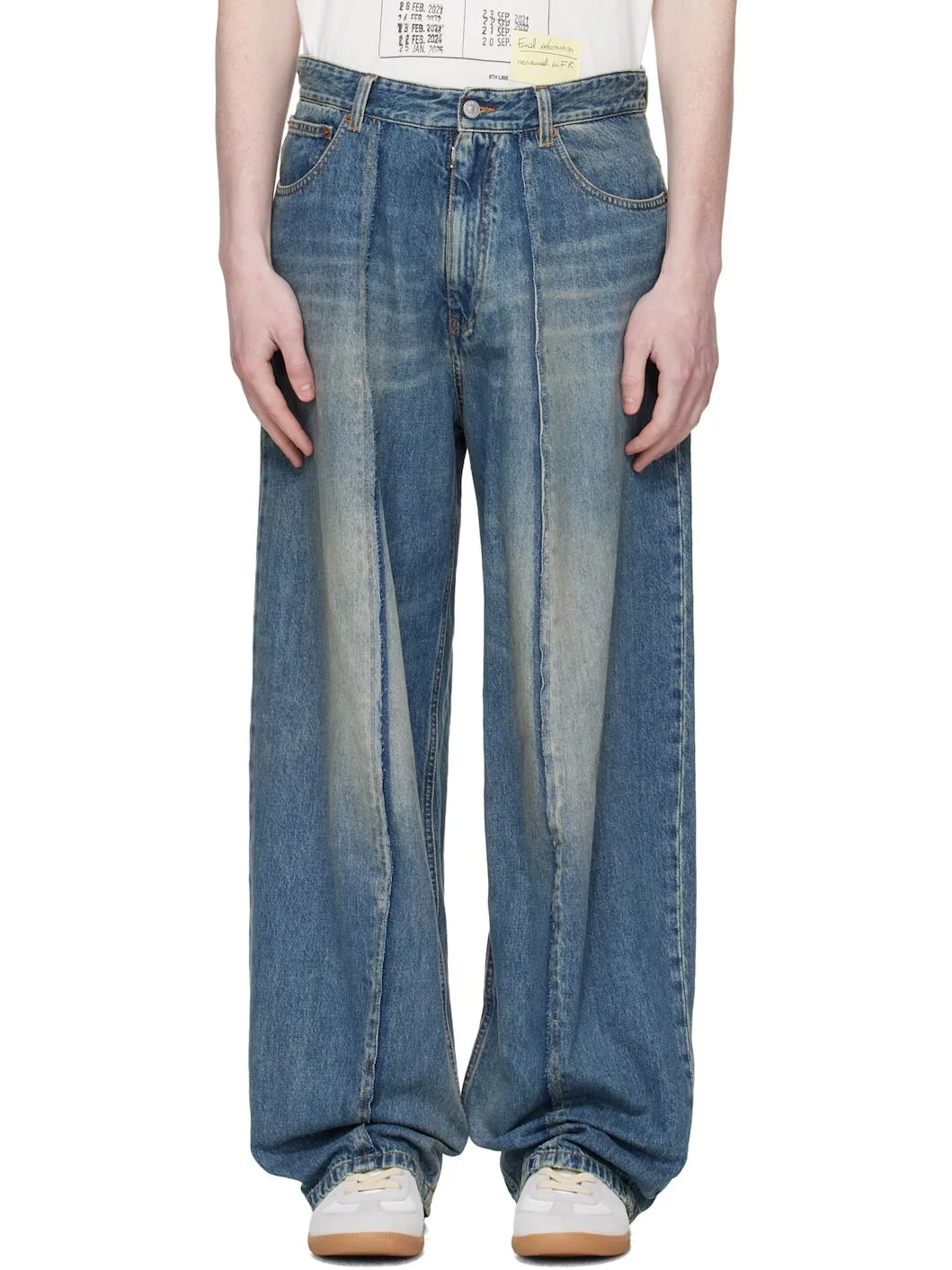 Blue Wide-Leg Jeans - 1
