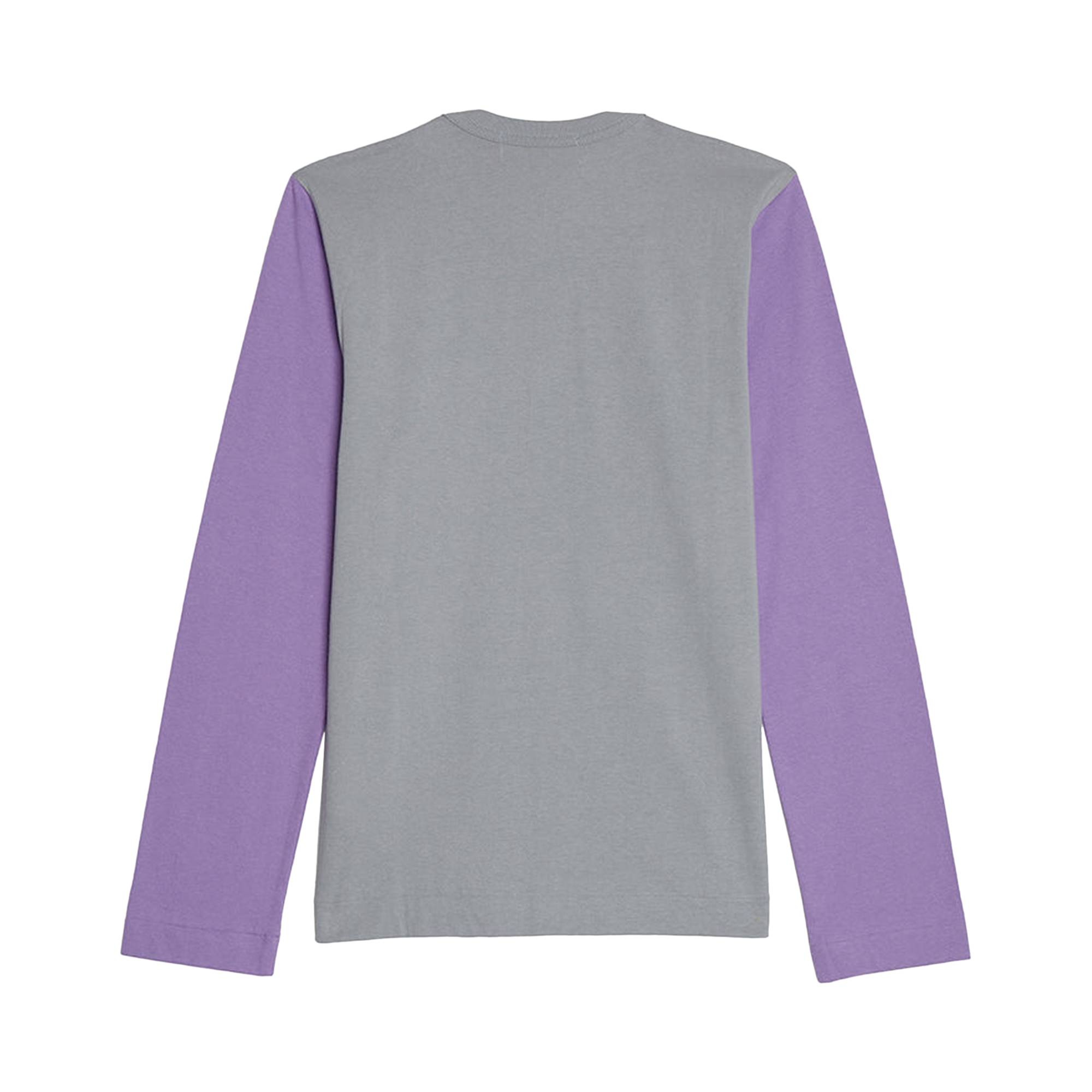 Comme des Garçons PLAY Bi-Colour T-Shirt 'Grey/Purple' - 2