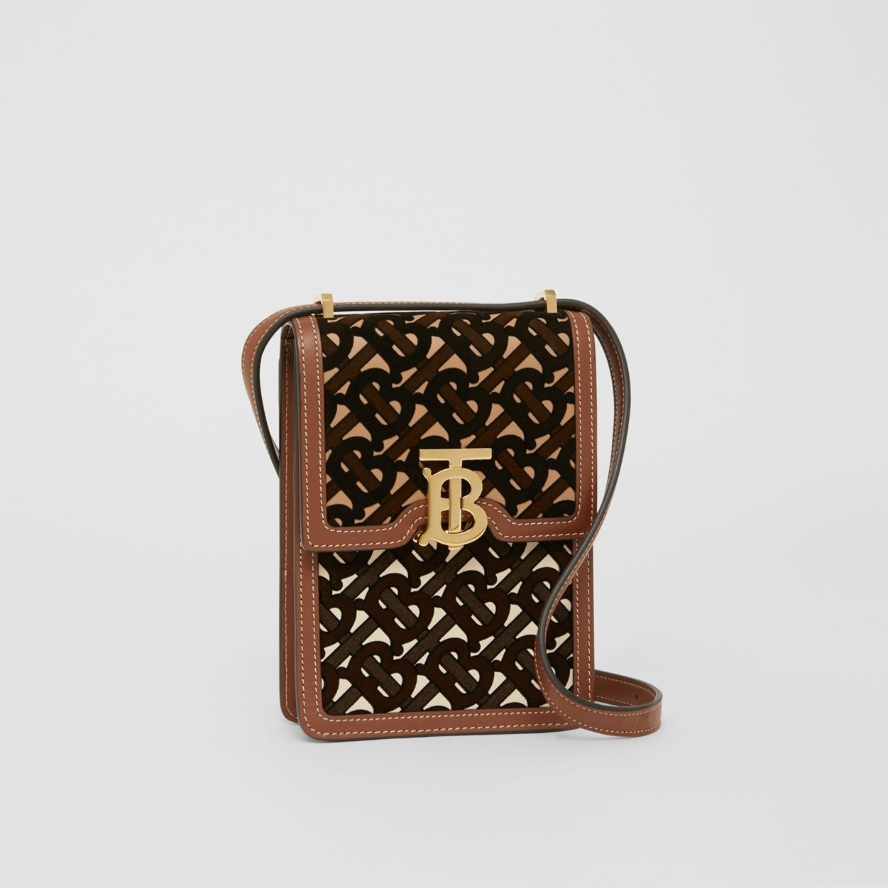 Monogram Flocked Leather Robin Bag - 7