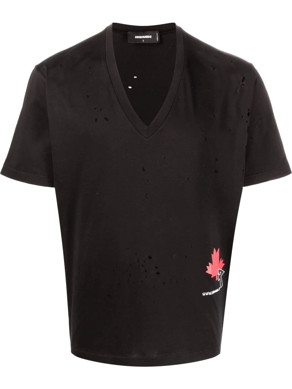 Maple Leaf logo-print T-shirt - 1