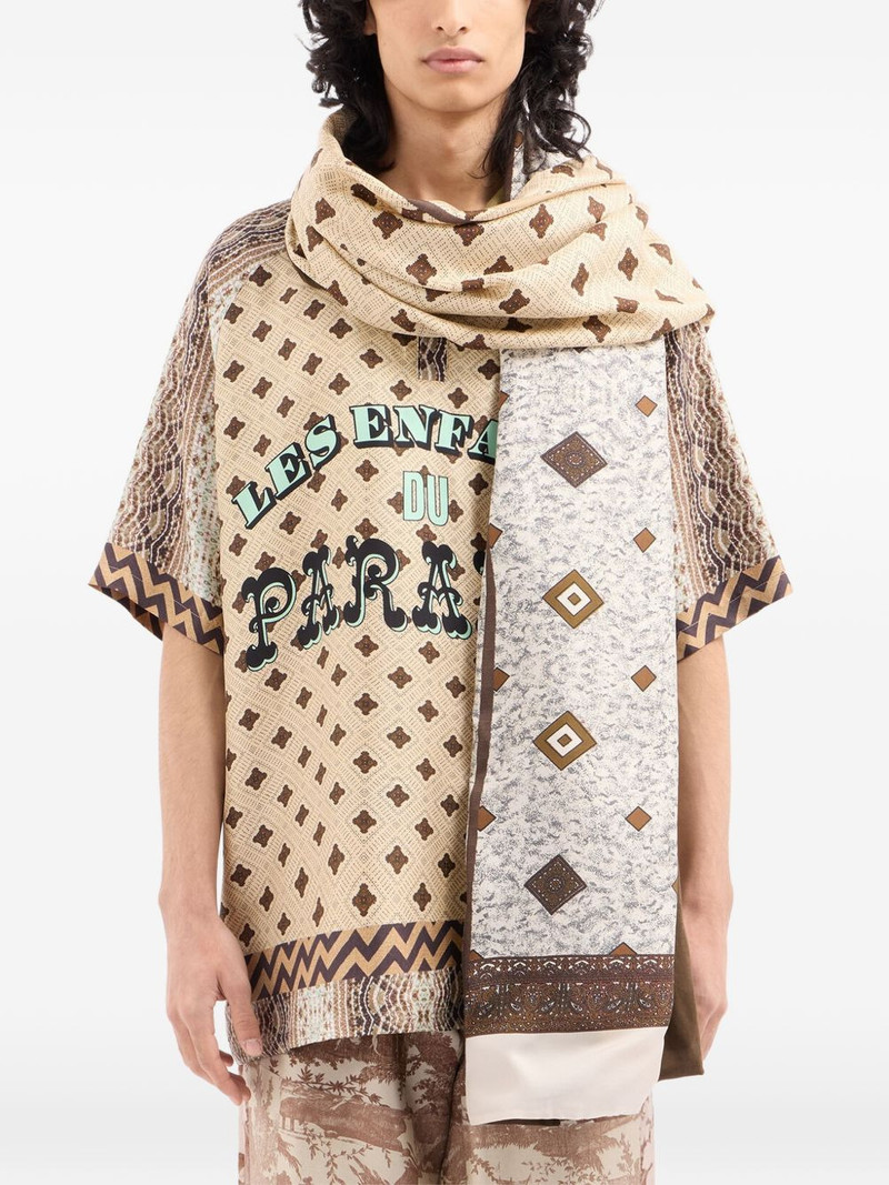 Aloesta geometric print scarf 4