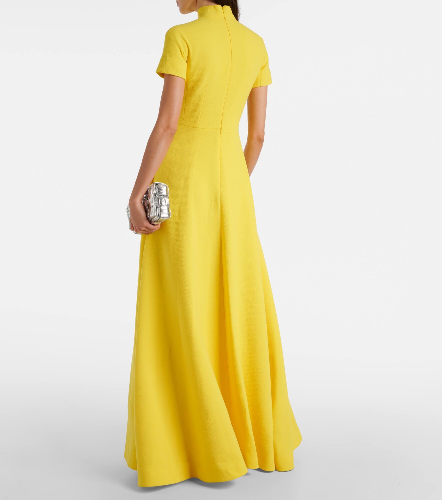 Malinda wool crêpe gown - 3