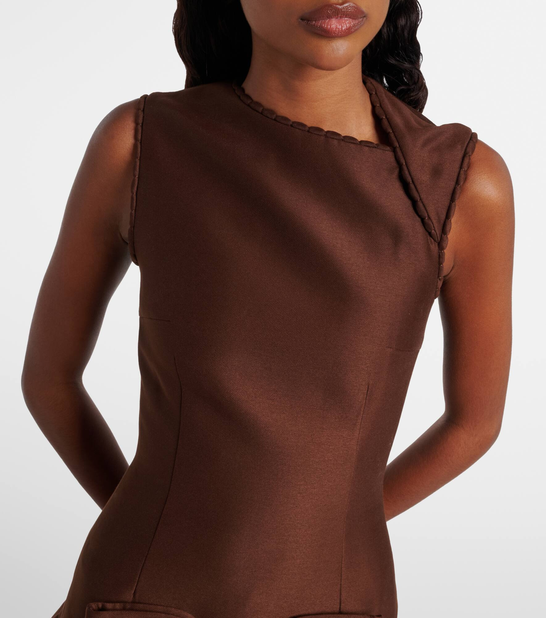 Bow-detail midi dress - 4