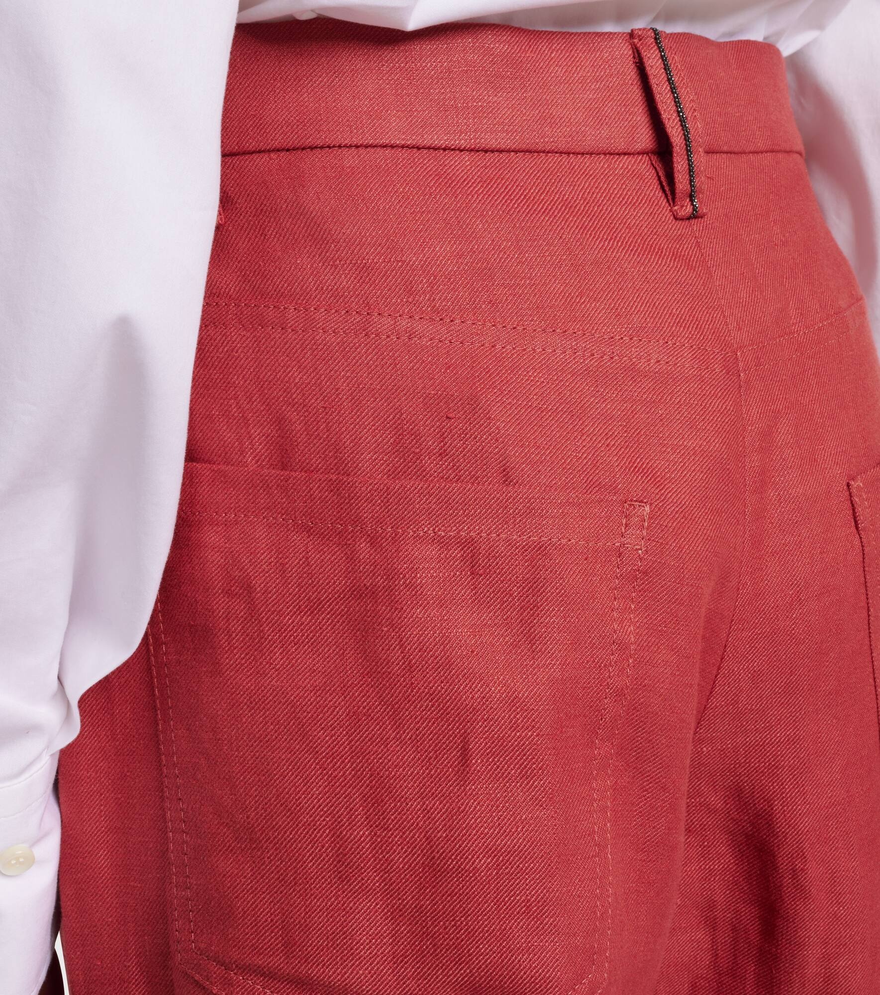 Hemp and linen wide-leg pants - 6