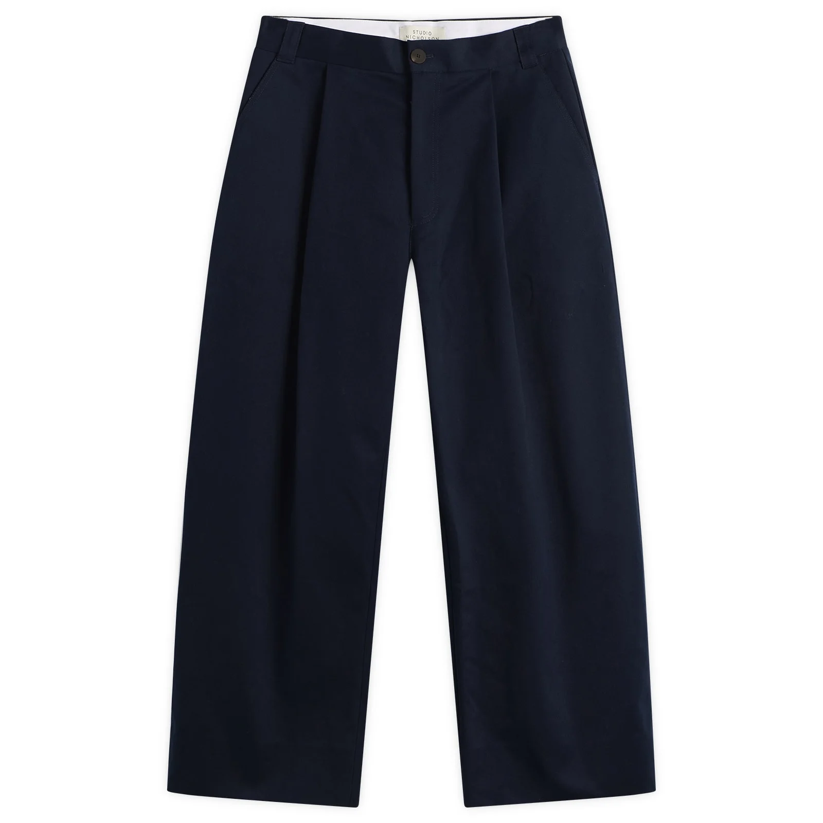 Studio Nicholson Sorte Deep Pleat Volume Pant - 1