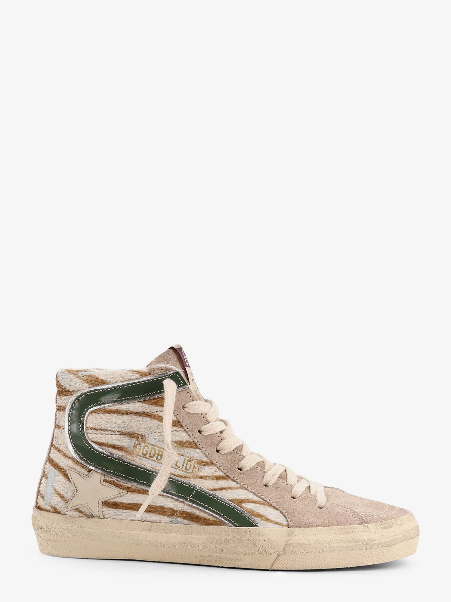 SLIDE CLASSIC SUEDE AND PONY SKIN SNEAKERS - 1