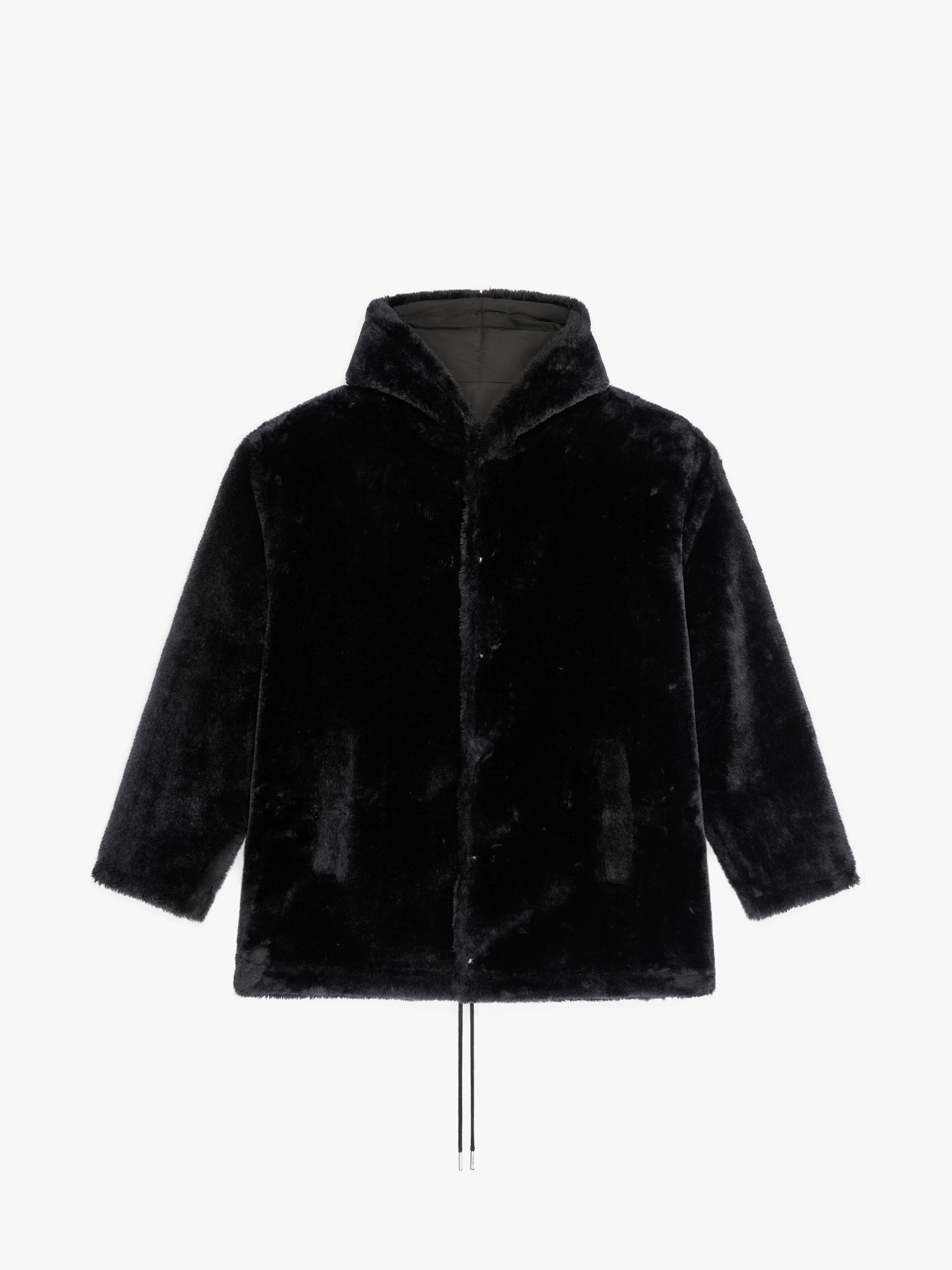 REVERSIBLE PARKA IN NYLON AND FAUX FUR - 7