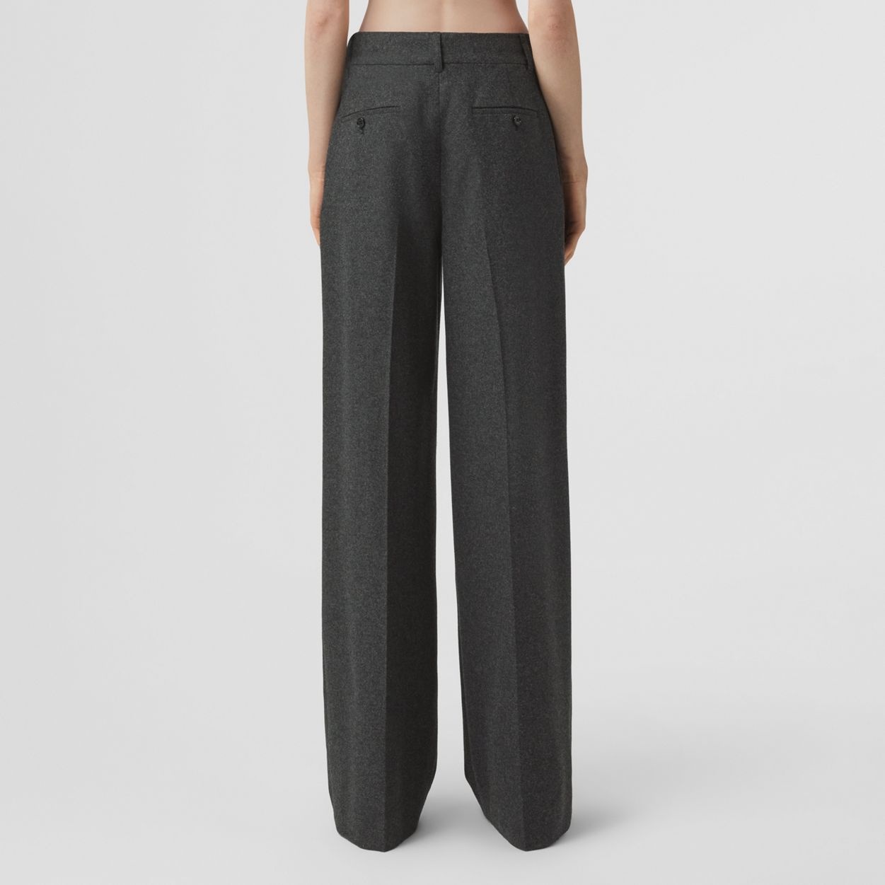 Wool Wide-leg Trousers - 4