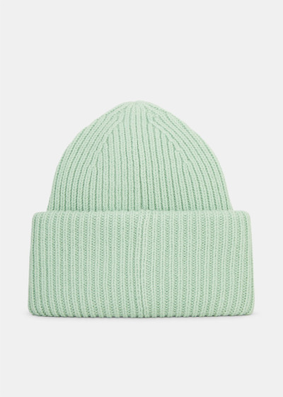 Acne Studios Mint Face Logo Beanie outlook