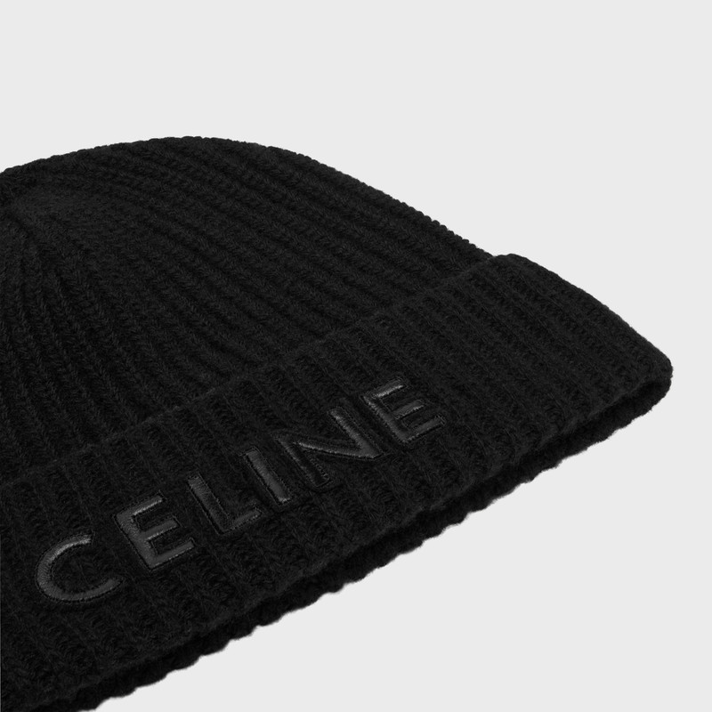 celine beanie in monochromic wool 3