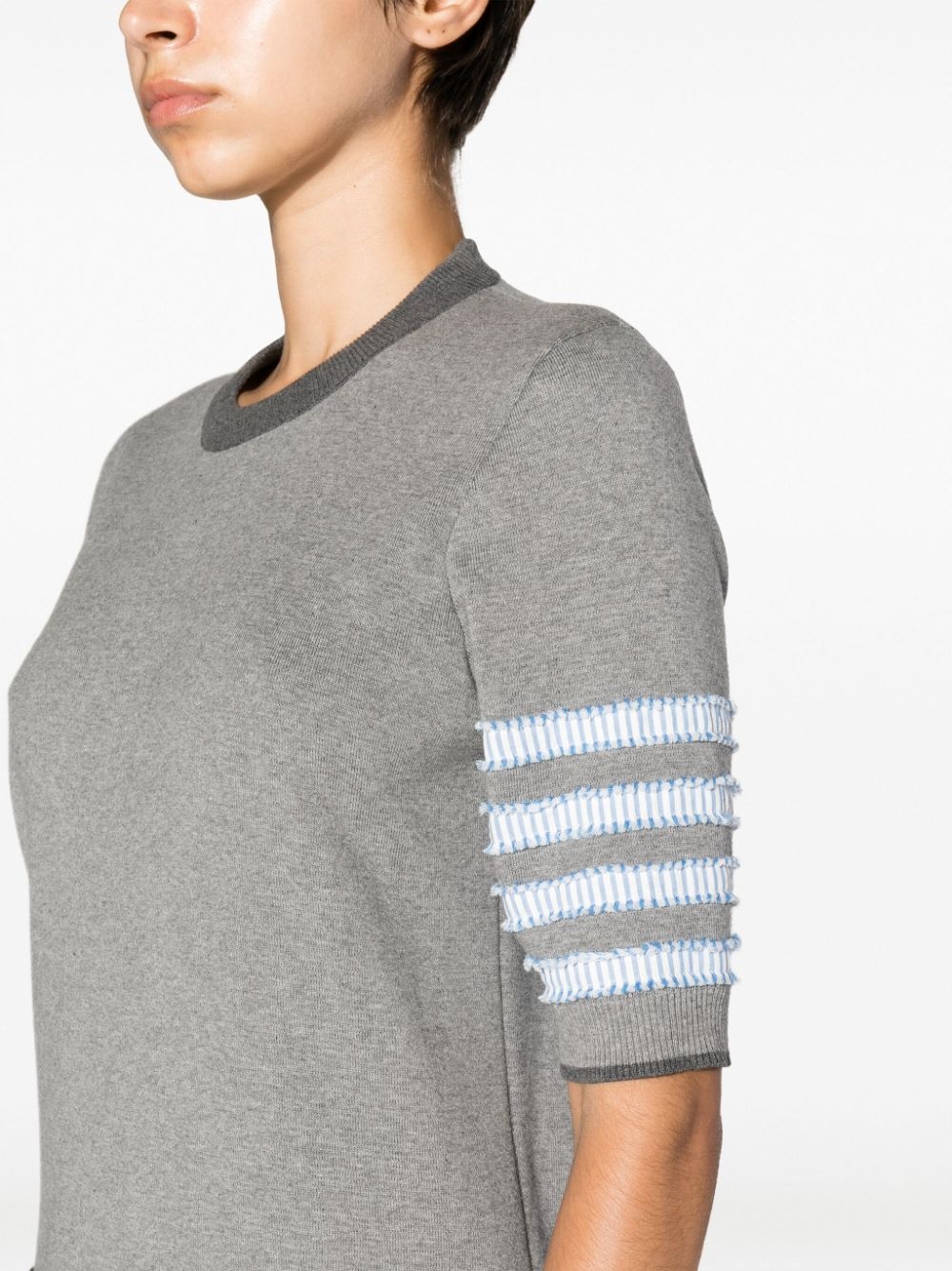 4-Bar stripe knitted minidress - 5