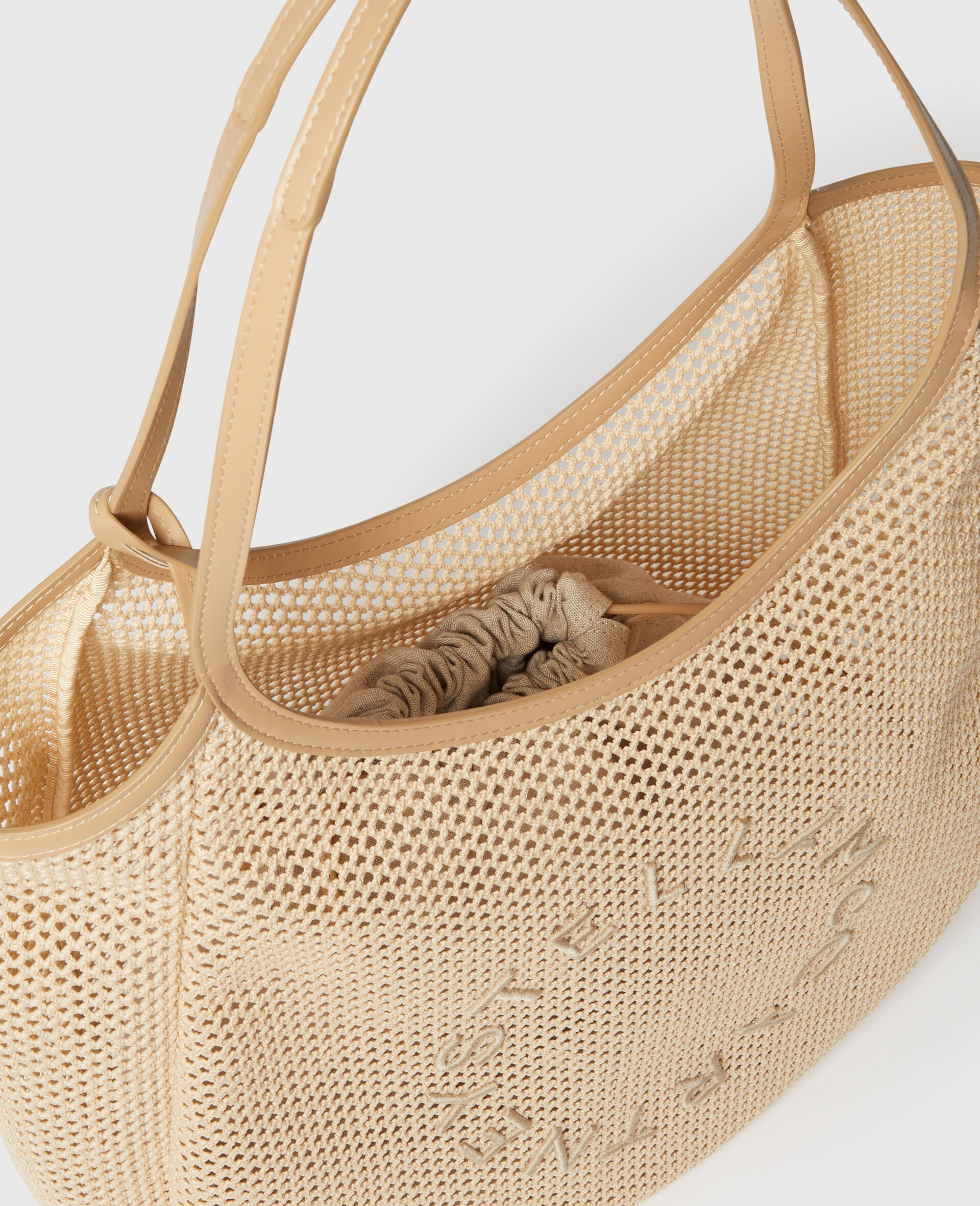 Logo Mesh Hobo Bag - 4