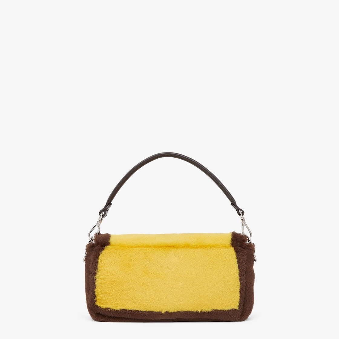 Re-Edition bag in yellow and dark brown sheepskin - 3