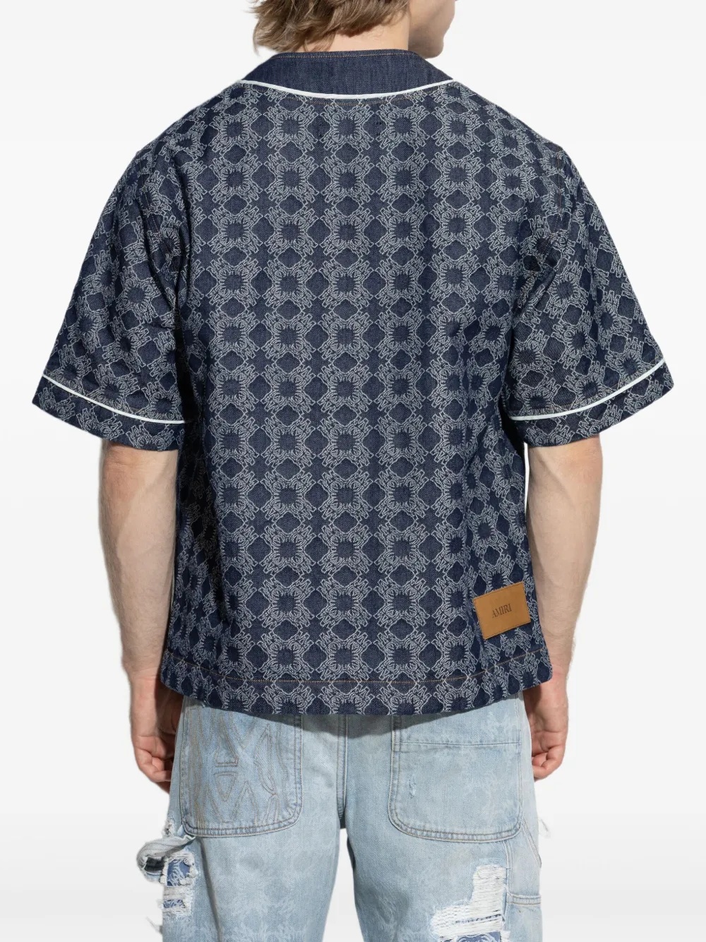 AMIRI - Men Ma Quad Denim Baseball Shirt - 2