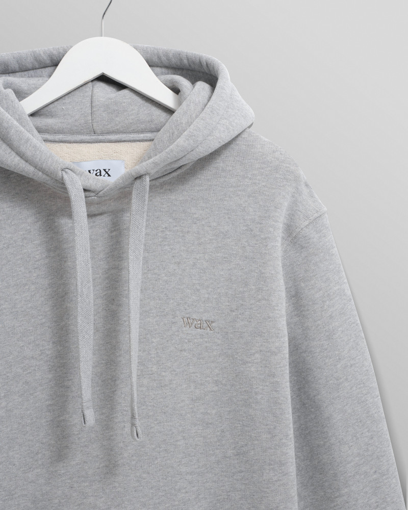 Hoxton - Heather Grey Brushed Organic Cotton Hoodie 7