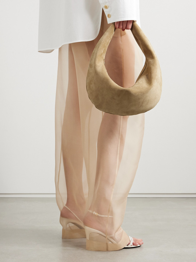 KHAITE Olivia Medium Suede Tote outlook