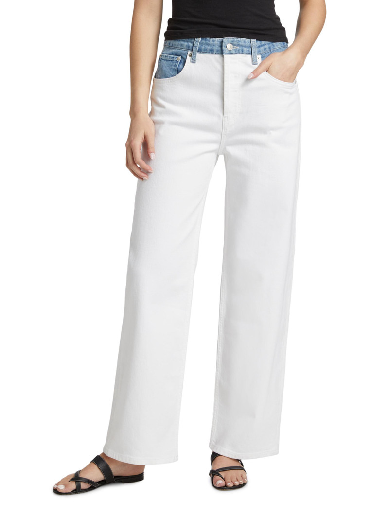 Women's Del Mar Stretch-Denim Straight Jeans - Skipper White 3