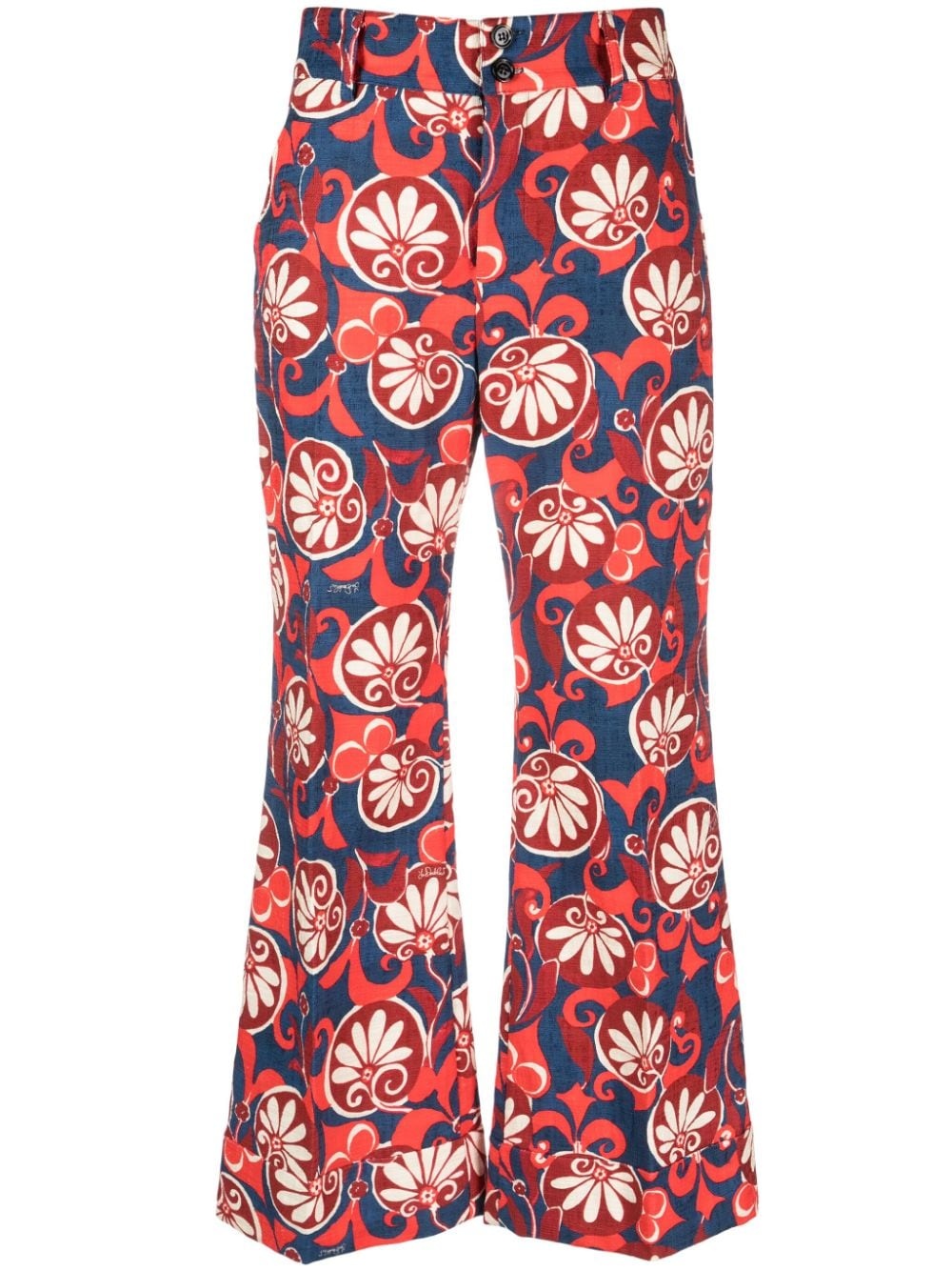 Hendrix floral-print cotton trousers - 1