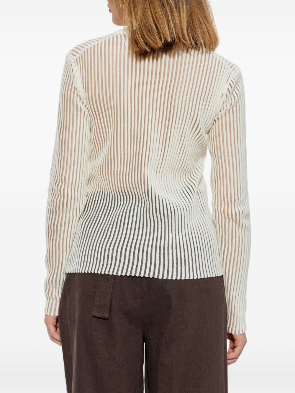 ribbed long-sleeve top - 4