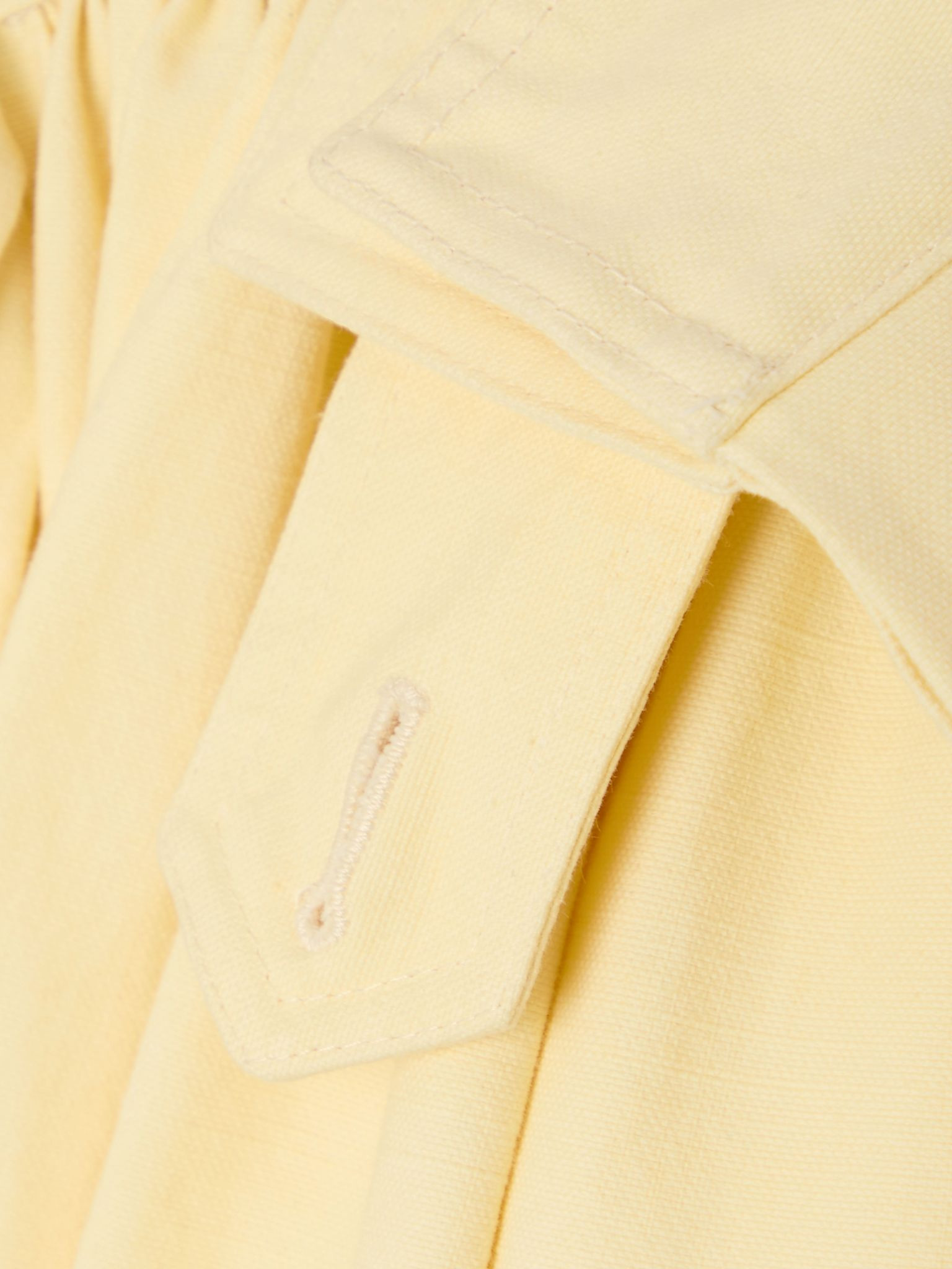 Gathered cotton jacket Yellow - 6
